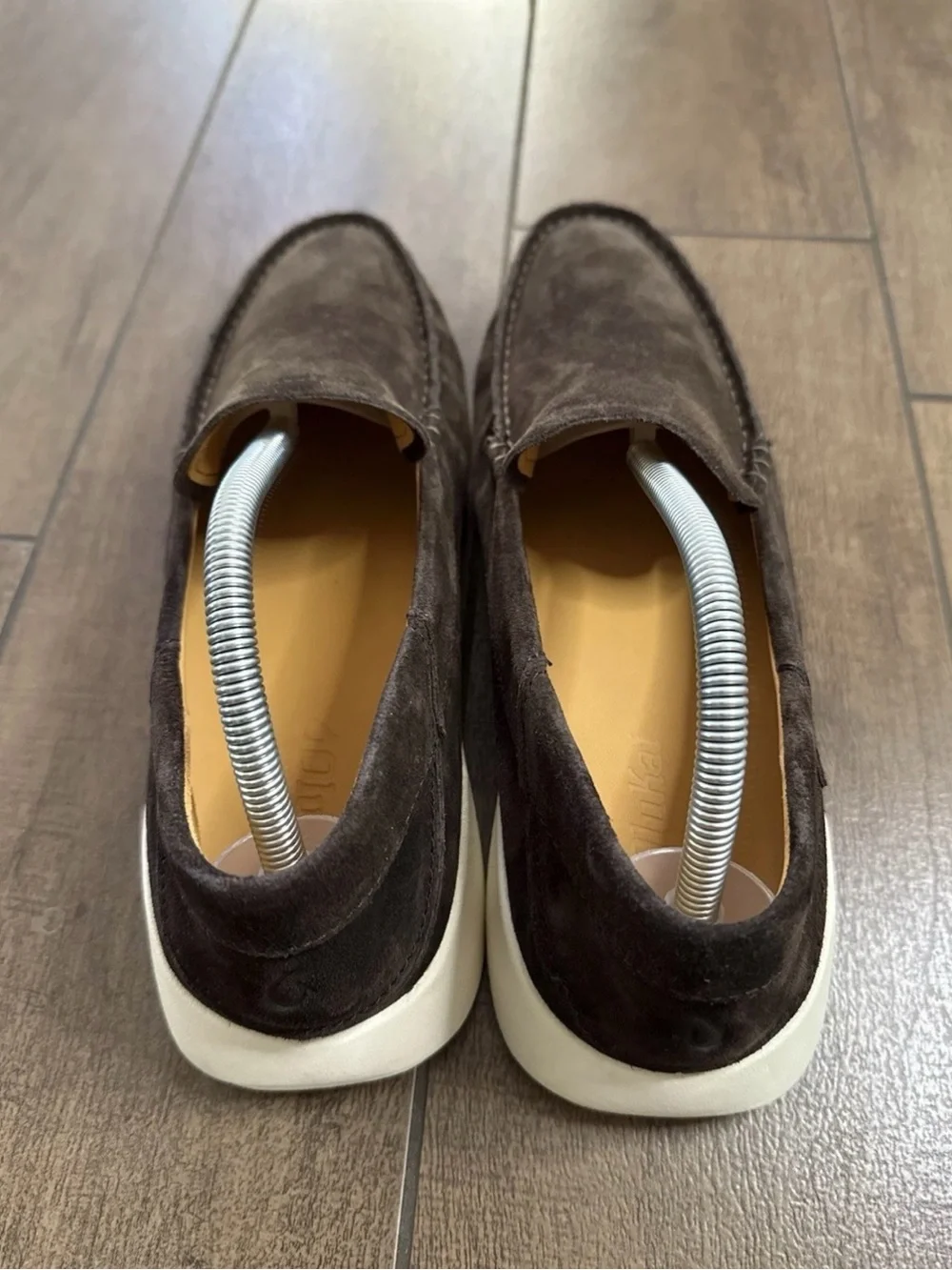Olukai Ka'a Leather Suede Loafer Brown 10535-6363 Men's Sz 9